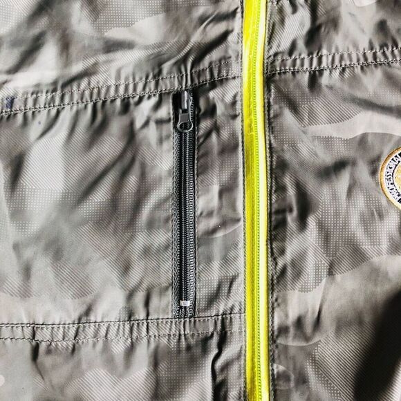 PGA Golf by Garb Grey Hooded Windbreaker Rain Jacket - Picture 3 of 11